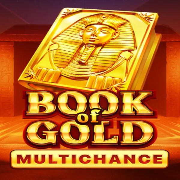 Official Slots logo: Book of Gold Multichance by Playson at Lyra Bet Casino