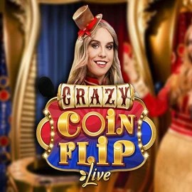 Crazy Coin Flip slot icon by Evolution, available at Lyra Bet Casino