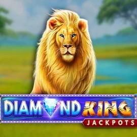 Diamond King Jackpots by SpinPlay Games, showcased at lyrasbet.nl – game logo