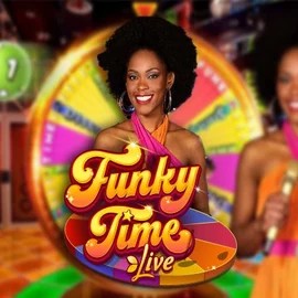 Funky Time online game logo by Evolution on lyrasbet.nl