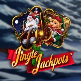 Jingle Jackpots slot logo by Dragon Gaming at Lyra Bet Casino