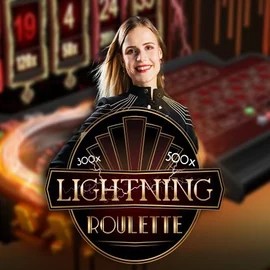 Lightning Roulette by Evolution, showcased at lyrasbet.nl – game logo