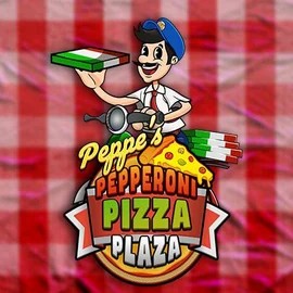 Slots logo of Peppe’s Pepperoni Pizza Plaza from Pragmatic Play at Lyra Bet Casino