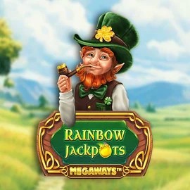 Rainbow Jackpots Megaways online game logo by Red Tiger Gaming on lyrasbet.nl